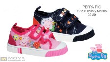 PEPPA PIG. CASUAL SHOE WITH VELCRO. 22/29.